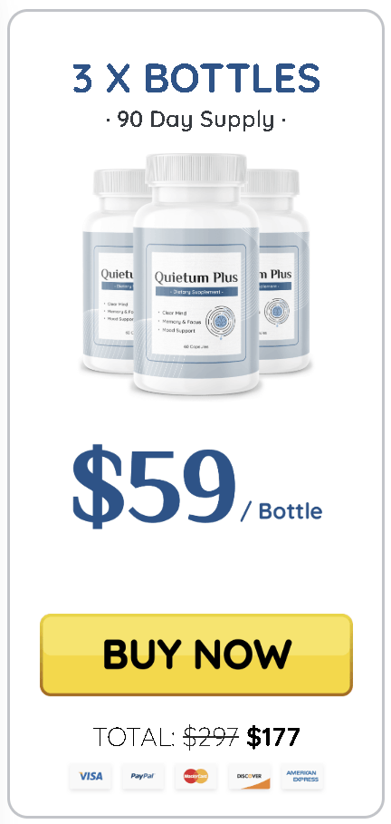 Quietum Plus Three bottle